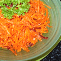 Салат из моркови с чесноком
